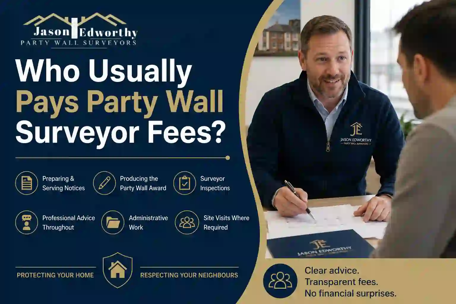 Who Usually Pays Party Wall Surveyor Fees Bromsgrove?