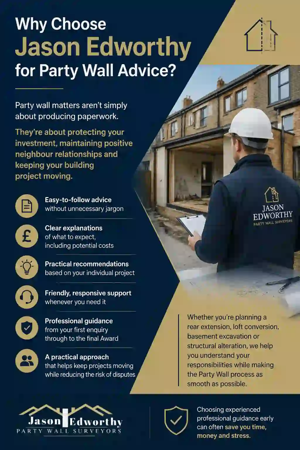 Why Choose Jason Edworthy for Party Wall Advice Bromsgrove?